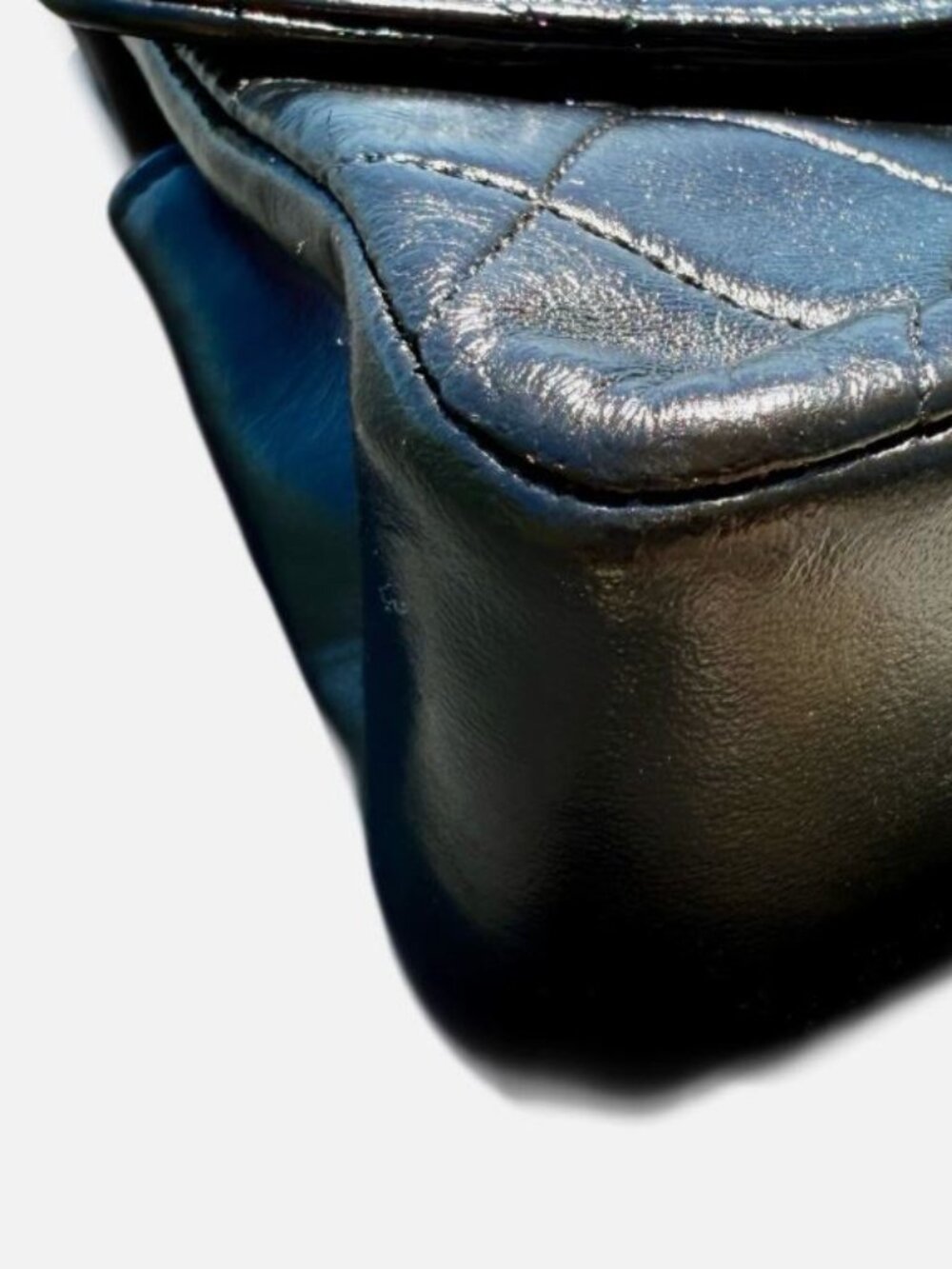 Vintage Chanel Black Lambskin Mini Single Flap Handbag - Picture 6 of 13